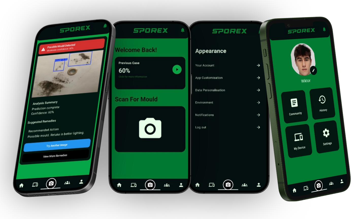 SPOREX – Mould Identification App